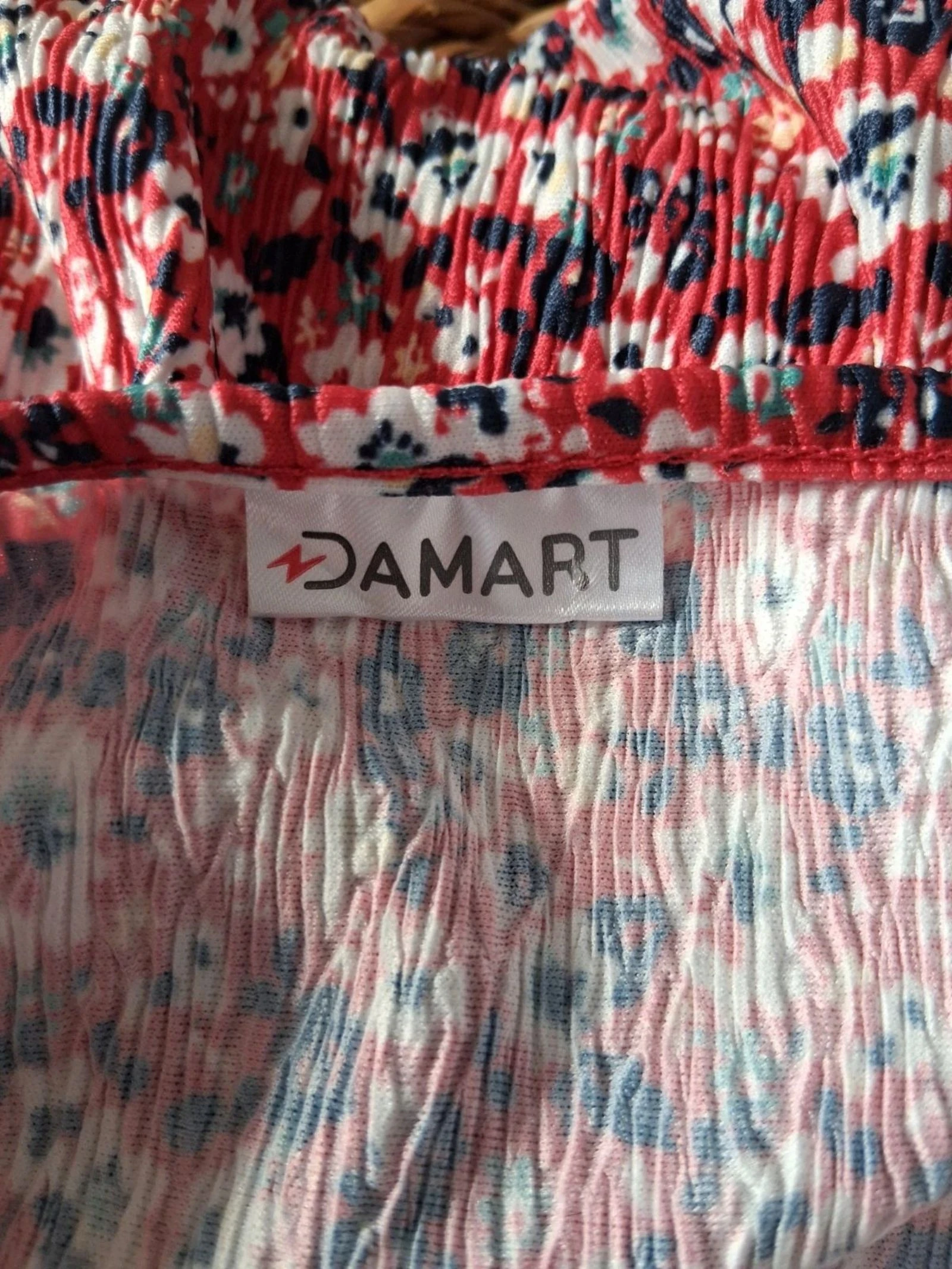 Top plisado Damart - Motivo floral - Corte oversize - Talla 34/36 – photo 5